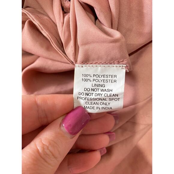 NWT MAC DUGGAL DRESS 4 PINK FLORAL BEADED SEQUIN EMBELLISHED STRIPED MIDI ROSE - Picture 5 of 16